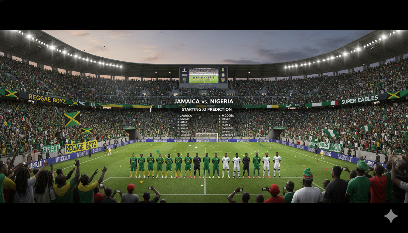 jamaica national football team vs nigeria national football team lineups