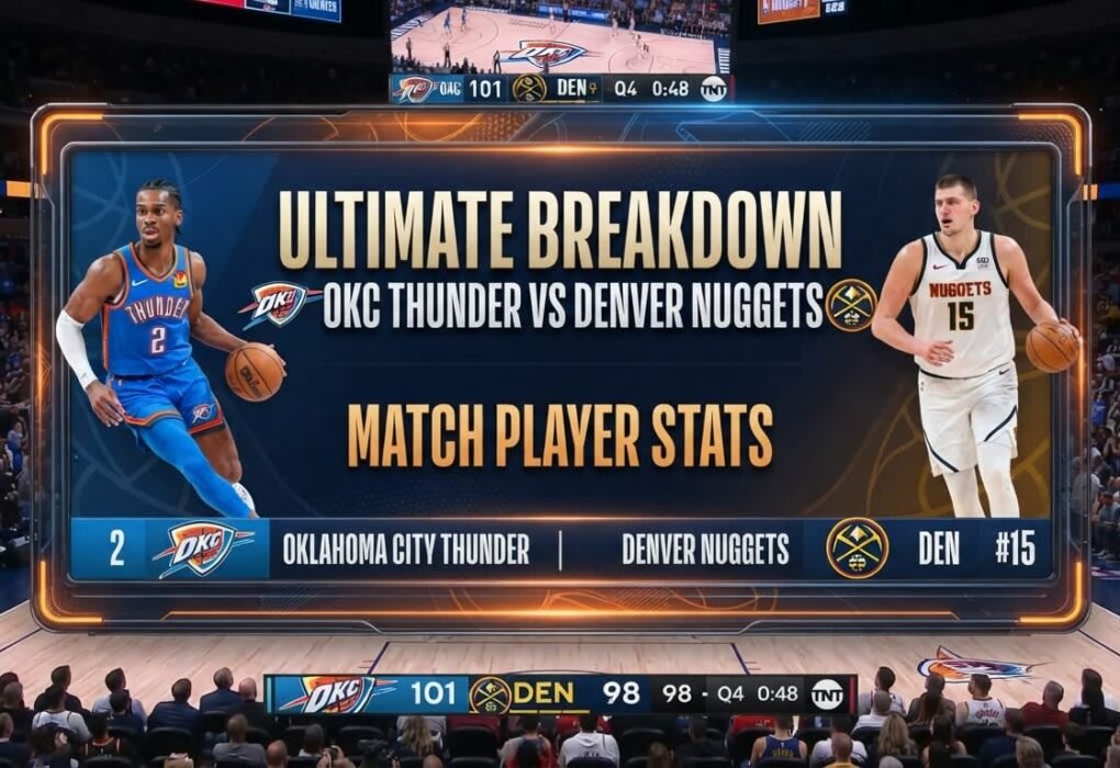 okc thunder vs denver nuggets match player stats