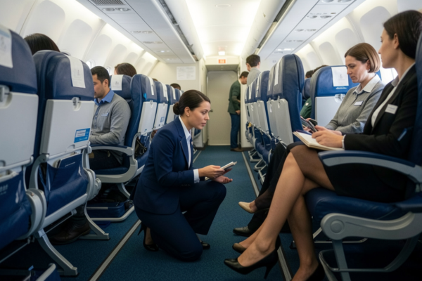 delta passenger legroom flight attendant response