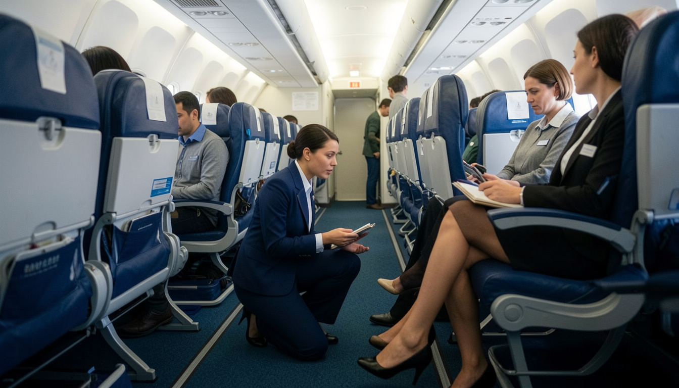 delta passenger legroom flight attendant response
