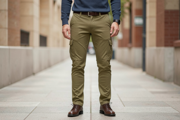 cargo pants slim mens