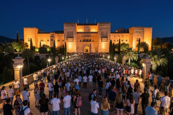 alhambra palace night tour attendance revenue