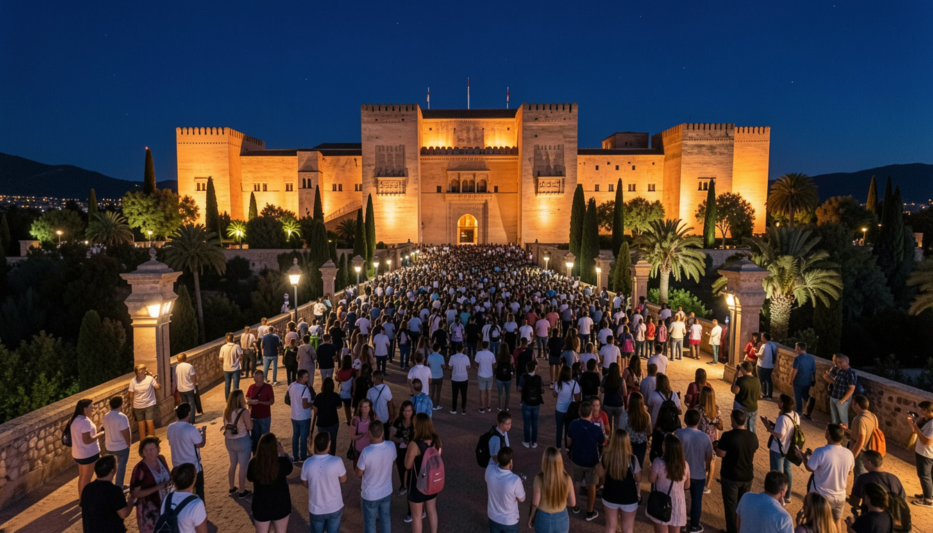 alhambra palace night tour attendance revenue